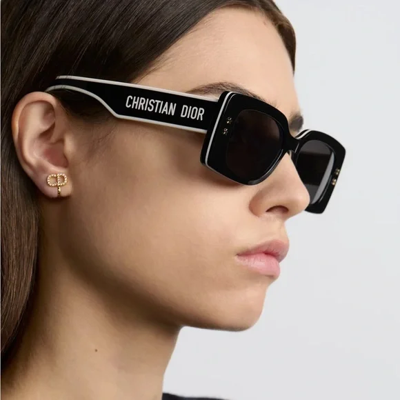 Dior Black Rectangular Sunglasses - DiorPacific S1U - Picture 3 of 3